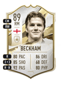 David Beckham Icon 89 OVR