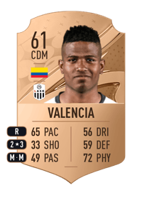 Fredy Valencia Rare 61 OVR
