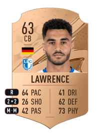 Jamie Lawrence Rare 63 OVR