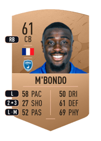 Bradley M'Bondo Common 61 OVR
