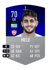 Santiago Mele CONMEBOL SUDAMERICANA 70 OVR