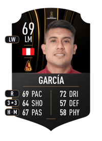 Raziel García CONMEBOL LIBERTADORES 69 OVR