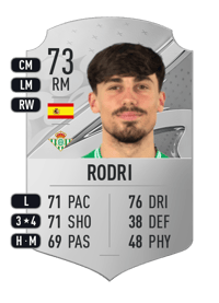 Rodri Rare 73 OVR