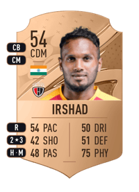 Mohammed Irshad Rare 54 OVR