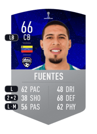 Jean Franco Fuentes CONMEBOL SUDAMERICANA 66 OVR