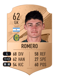 Juan Pablo Romero Rare 62 OVR