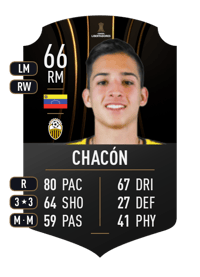 Yerson Chacón CONMEBOL LIBERTADORES 66 OVR