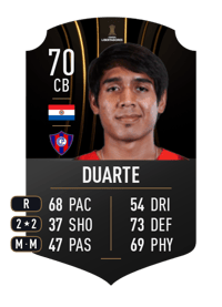 Alexis Duarte CONMEBOL LIBERTADORES 70 OVR