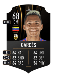 Robert Garcés CONMEBOL LIBERTADORES 68 OVR