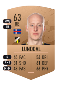 Valgeir Lunddal Common 63 OVR