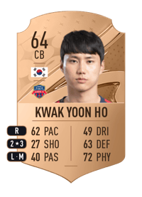 Kwak Yoon Ho Rare 64 OVR