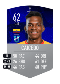 Bryan Caicedo CONMEBOL SUDAMERICANA 62 OVR