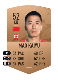 Mao Kaiyu Common 52 OVR
