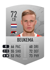 Sam Beukema Common 72 OVR