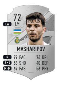 Jaloliddin Masharipov Rare 72 OVR