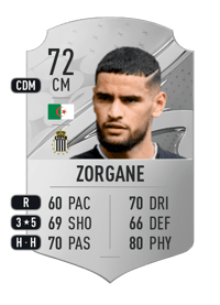 Adem Zorgane Rare 72 OVR