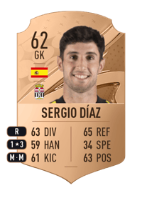 Sergio Díaz Rare 62 OVR