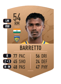 Vincy Barretto Common 54 OVR