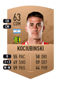 Bautista Kociubinski Common 63 OVR