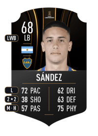 Agustín Sández CONMEBOL LIBERTADORES 68 OVR