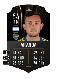 Gabriel Aranda CONMEBOL LIBERTADORES 64 OVR