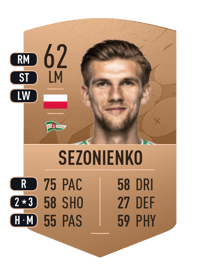 Kacper Sezonienko Common 62 OVR