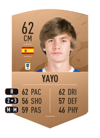 Yayo Common 62 OVR