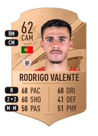 Rodrigo Valente Rare 62 OVR