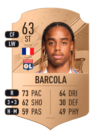 Bradley Barcola Rare 63 OVR