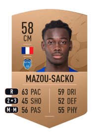 Derek Mazou-Sacko Common 58 OVR