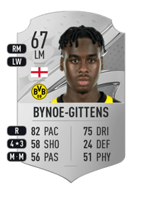 Jamie Bynoe-Gittens Rare 67 OVR