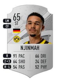 Justin Njinmah Rare 65 OVR