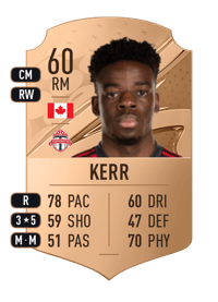 Deandre Kerr Rare 60 OVR