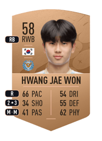 Hwang Jae Won Common 58 OVR