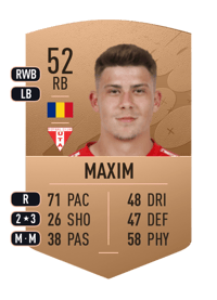 Cristian Maxim Common 52 OVR
