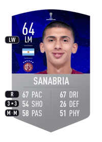 Mateo Sanabria CONMEBOL SUDAMERICANA 64 OVR