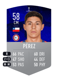 César Pérez CONMEBOL SUDAMERICANA 58 OVR
