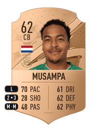 Nordin Musampa Rare 62 OVR