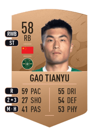 Gao Tianyu Common 58 OVR