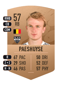 Rune Paeshuyse Common 57 OVR