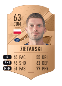 Robert Zietarski Rare 63 OVR