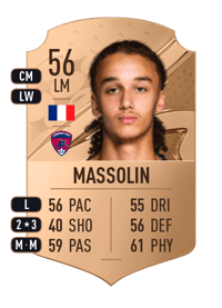 Yanis Massolin Rare 56 OVR