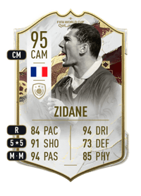 Zinedine Zidane World Cup Icon 95 OVR