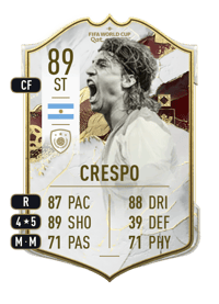 Hernán Crespo World Cup Icon 89 OVR