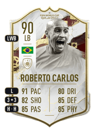 Roberto Carlos World Cup Icon 90 OVR