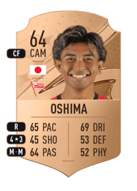 Takuto Oshima Rare 64 OVR