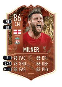 James Milner FUT CENTURIONS 86 OVR