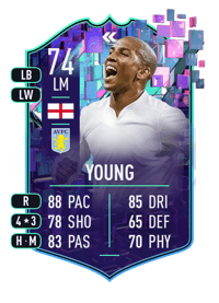 Ashley Young Flashback Player 74 OVR