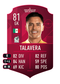 Alfredo Talavera World Cup Player 81 OVR