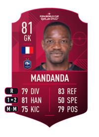 Steve Mandanda World Cup Player 81 OVR